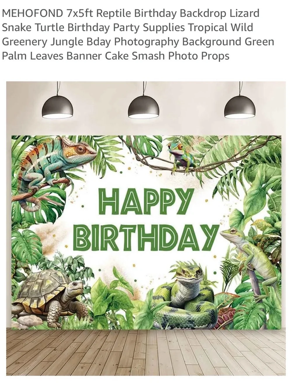 Reptile Birthday Decoration Lot Favor Banner Ceiling Hangers Snake Turtle Boy